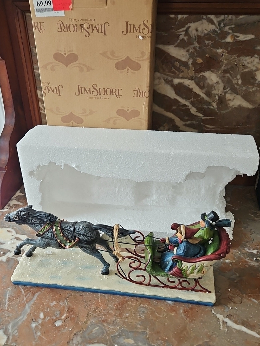 2015 Jim Shore The Horse Knows The Way Figure Victorian